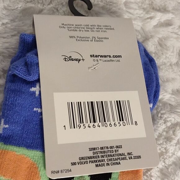 Star Wars Mandalorian Women's No Shows Socks - Picture 4 of 5